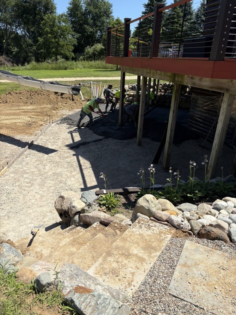 Stamped Concrete and Drainage (3)