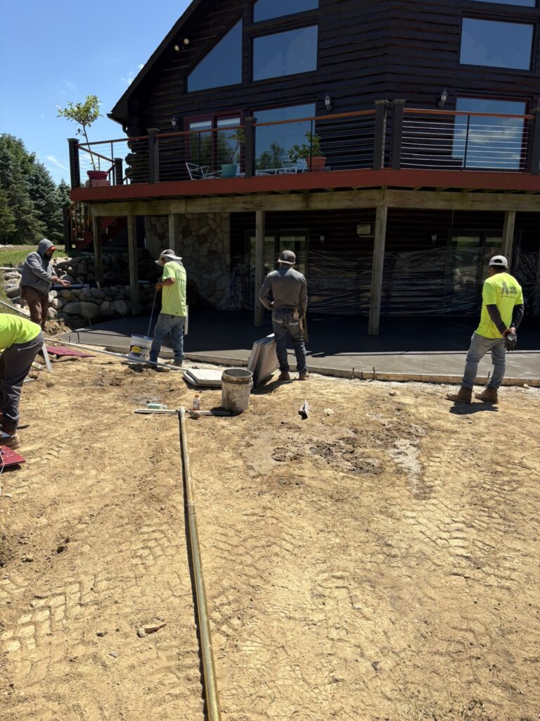 Stamped Concrete and Drainage (4)