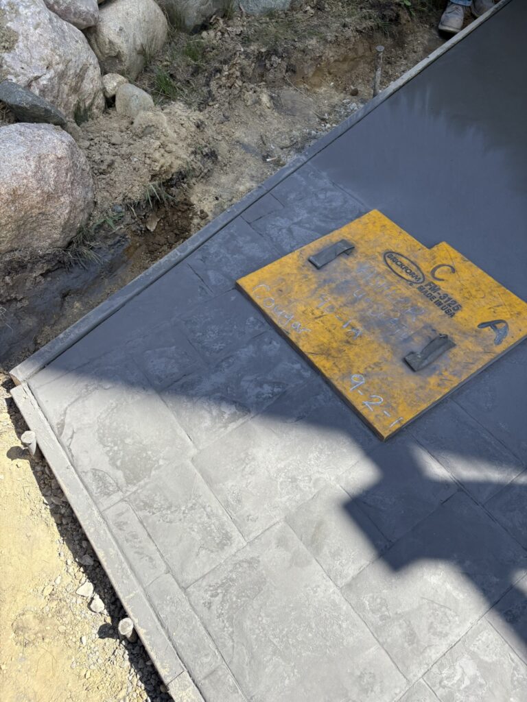 Stamped Concrete and Drainage (7)